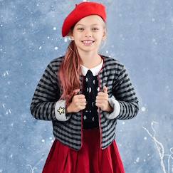 Veste matelassée   laine carreaux vichy   eloïse  - vertbaudet enfant