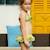 Maillot de bain 2 pièces liberty    swan Jaune vert 2 - vertbaudet enfant 