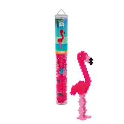 Jouet-Jeux d'imagination-Tube flamant rose  100 pcs