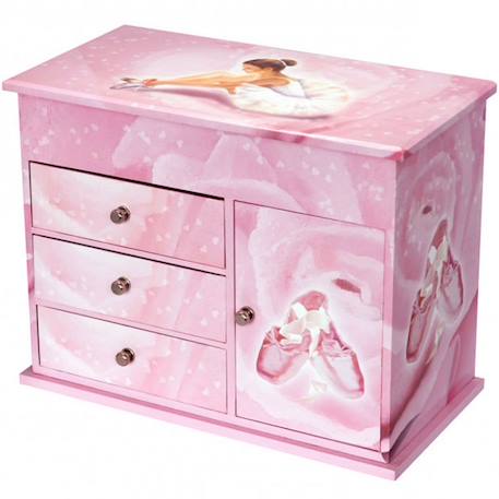 Commode à musique ballerine rose Rose 1 - vertbaudet enfant 