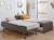 Lit gigogne avec rangements milor Anthracite+Blanc 2 - vertbaudet enfant 