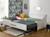 Lit banquette gigogne boréal Blanc & bois 2 - vertbaudet enfant 