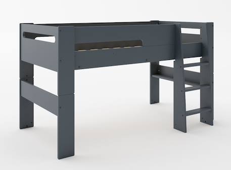 Lit mi-hauteur London Anthracite+Blanc+Blanc & bois 4 - vertbaudet enfant 