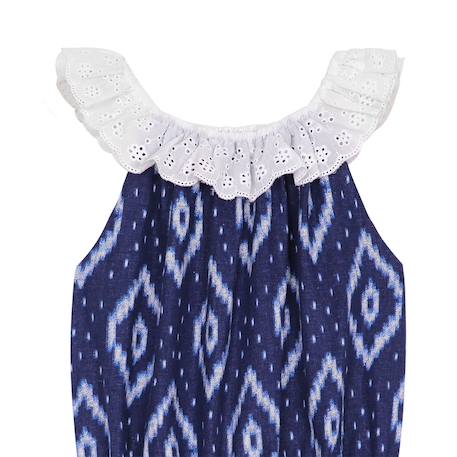 Combishort    à col élastique   lolita Bleu marine blanc 2 - vertbaudet enfant 