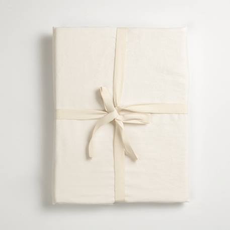 Drap housse bébé pur coton bio Blanc+Bleu nuit+Ecru+Eucalyptus+Terracotta 12 - vertbaudet enfant 