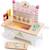 Chariot crème glacée en bois Blanc, beige, rose 1 - vertbaudet enfant 