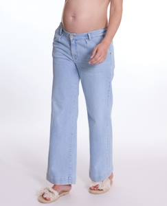 Vêtements de grossesse-Jean-Jean de grossesse wide leg kelly mid