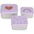 Lot de 3 boites gigognes en inox garden explorer Bleu, gris+Lilas, rouge+Vert 4 - vertbaudet enfant 
