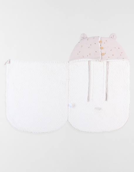 Nid d'ange mousseline de coton et sherpa Beige 5 - vertbaudet enfant 