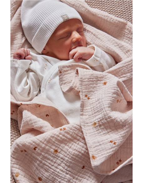 Lot de 3 langes  mousseline Ecru 2 - vertbaudet enfant 