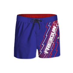-Boardshort court  ceinture demi-élastiquée eclair