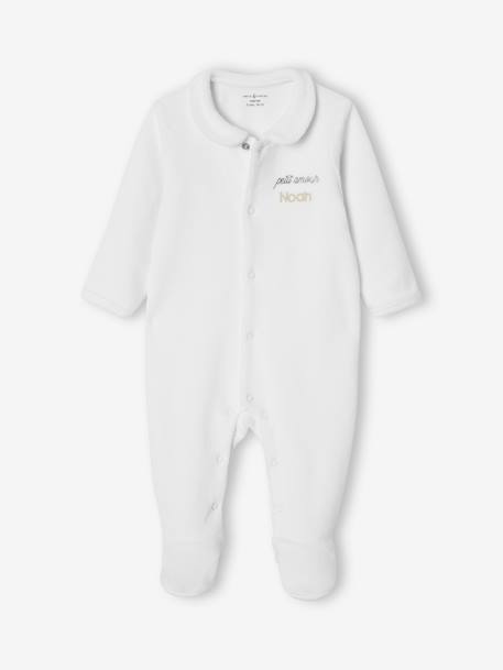 Kit naissance personnalisable : brassière, body, pyjama, cartelette de bienvenue et pochon blanc 2 - vertbaudet enfant 