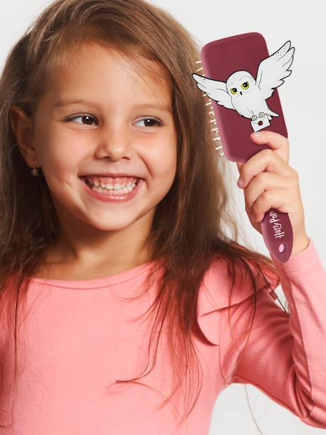 Brosse à cheveux Harry Potter avec apllication 3D Hedwige en silicone bordeaux 3 - vertbaudet enfant 