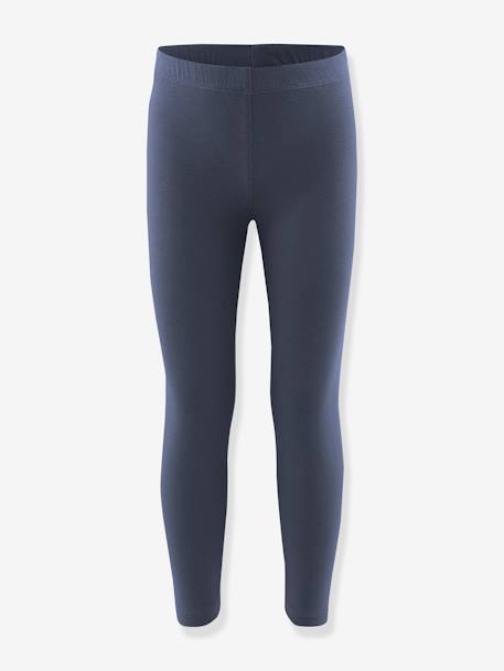 Leggings fille unies Happy Girls marine 1 - vertbaudet enfant 