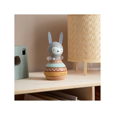 Jeu à empiler en bois lapin Multicolore 4 - vertbaudet enfant 