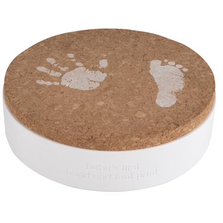 Coffret empreinte pied et main bébé Blanc 2 - vertbaudet enfant 