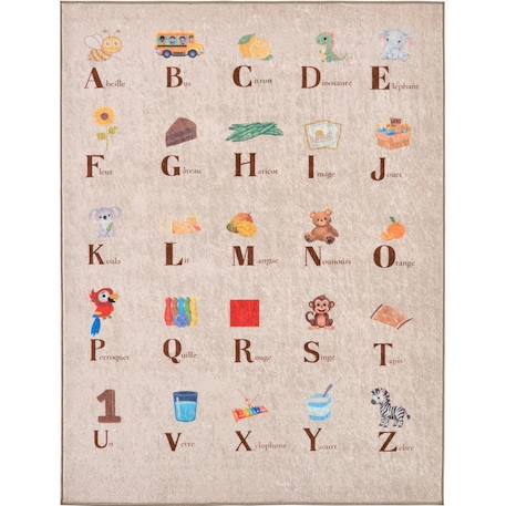 Tapis enfant happy alphabet Beige 1 - vertbaudet enfant 