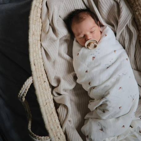 Maxi lange en coton bio Beige, rouge+Bleu, blanc+Ecru, marron, bleu+Ecru, rouge+Taupe+Terracotta 11 - vertbaudet enfant 