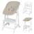Chaise haute évolutive et inclinable avec transat déperlant born up Anthracite - graphite+Blanc - grège+Naturel - grège 7 - vertbaudet enfant 