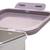 Boîte à goûter-lunch box inox little gang arc-en-ciel Violet, argenté 4 - vertbaudet enfant 