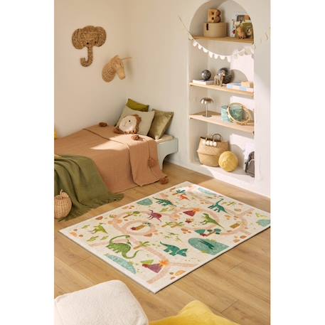 Tapis enfant happy dinosaure Beige 2 - vertbaudet enfant 