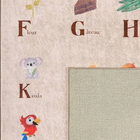 Tapis enfant happy alphabet Beige 3 - vertbaudet enfant 