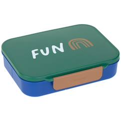 -Boîte à goûter-lunch box inox little gang arc-en-ciel