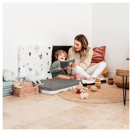 Tapis de motricité xl évolutif 5 en 1 Lapins+Modèle black and white 11 - vertbaudet enfant 