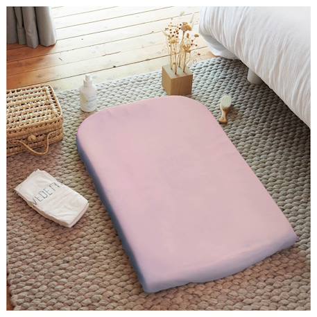 Housse de matelas à langer en éponge Cassonade+Gris+Rose 9 - vertbaudet enfant 