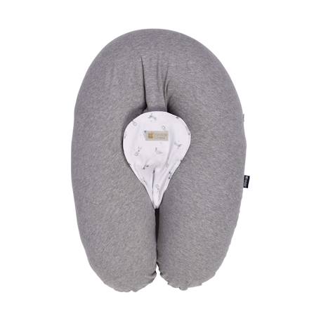 Coussin d'allaitement et de grossesse 3en1 multirelax Gris chiné lapins+Lapins 1 - vertbaudet enfant 