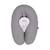 Coussin d'allaitement et de grossesse 3en1 multirelax Gris chiné lapins+Lapins 1 - vertbaudet enfant 