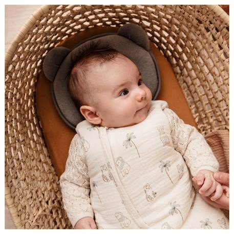 Coussin cale tête bébé p'tit panda Gris foncé 2 - vertbaudet enfant 
