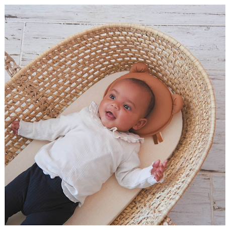 Coussin cale tête bébé p'tit panda air+ marsala Blanc+Cassonade+Gris 6 - vertbaudet enfant 