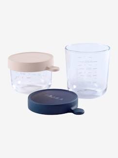 -Coffret de 2 pots de conservation en verre BEABA