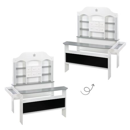 Marchande enfant en bois à 6 tiroirs candy shop Blanc - gris /sans accessoires 4 - vertbaudet enfant 