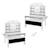 Marchande enfant en bois à 6 tiroirs candy shop Blanc - gris /sans accessoires 4 - vertbaudet enfant 