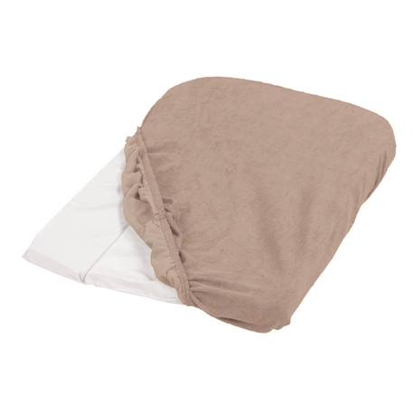 Lot de 2 housses de matelas à langer Noisette+Vert sauge 1 - vertbaudet enfant 