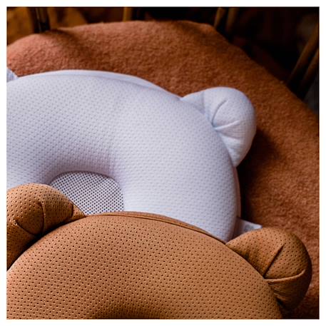 Coussin cale tête bébé p'tit panda air+ marsala Blanc+Cassonade+Gris 10 - vertbaudet enfant 
