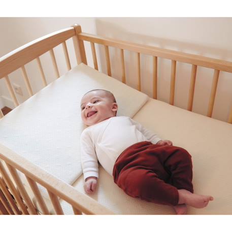 Plan incliné 10° coton bio pour lit 70x140cm Écru 3 - vertbaudet enfant 
