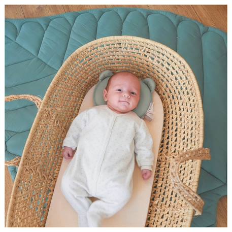 Coussin cale tête bébé p'tit panda air+ kaki Kaki 2 - vertbaudet enfant 