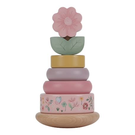 Tour à empiler en bois fairy garden Rose 1 - vertbaudet enfant 