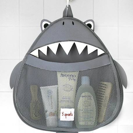 Filet de rangement pour le bain requin Gris 3 - vertbaudet enfant 