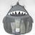 Filet de rangement pour le bain requin Gris 3 - vertbaudet enfant 