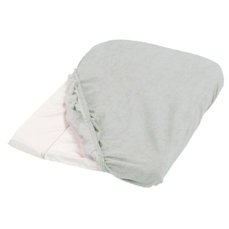 Lot de 2 housses de matelas à langer Gris clair 1 - vertbaudet enfant 