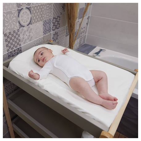 Housse de matelas à langer viscose de bambou Beige 5 - vertbaudet enfant 