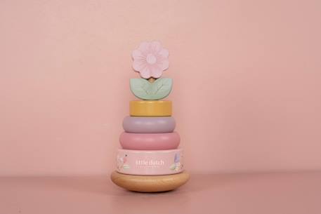 Tour à empiler en bois fairy garden Rose 5 - vertbaudet enfant 