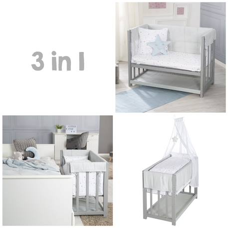 Berceau cododo 3en1 complet miffy Gris taupe / étoiles 5 - vertbaudet enfant 