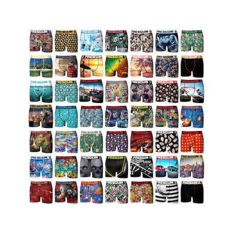 Pack surprise de 5 boxers microfibre Multi-couleurs 1 - vertbaudet enfant 