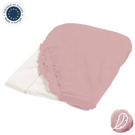 Housse de matelas à langer en éponge Cassonade+Gris+Rose 10 - vertbaudet enfant 