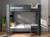 Lit superposé séparable london Anthracite+Blanc+Blanc & bois 2 - vertbaudet enfant 